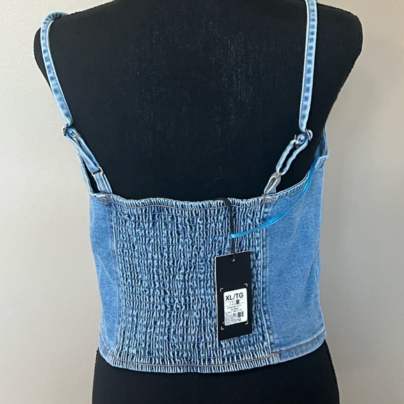 Refuge Denim Blue Women's Top - Picture 2 of 2